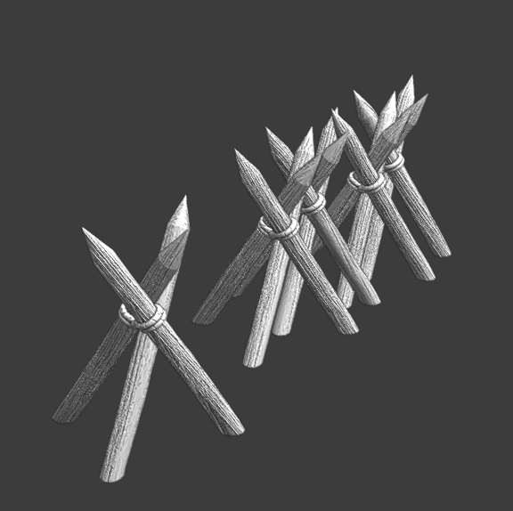 Battlefield accessory - defense stakes